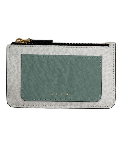 MARNI（マルニ）MARNI (マルニ) フラグメントケース ホワイト×グリーンの古着・服飾アイテム