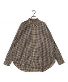 H BEAUTY&YOUTH（エイチ ビューティー&ユース）の古着「PLENTY BD SHIRT」｜イエロー×ブルー