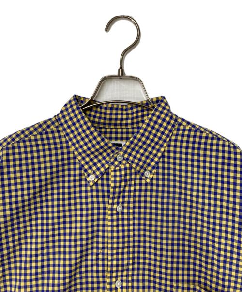 H BEAUTY&YOUTH（エイチ ビューティー&ユース）H BEAUTY&YOUTH (エイチ ビューティー&ユース) PLENTY BD SHIRT イエロー×ブルー サイズ:Lの古着・服飾アイテム