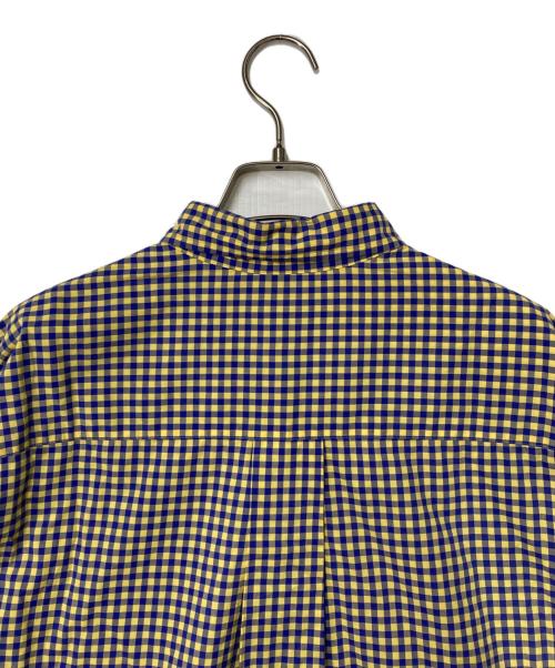 H BEAUTY&YOUTH（エイチ ビューティー&ユース）H BEAUTY&YOUTH (エイチ ビューティー&ユース) PLENTY BD SHIRT イエロー×ブルー サイズ:Lの古着・服飾アイテム