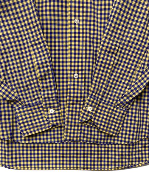 H BEAUTY&YOUTH（エイチ ビューティー&ユース）H BEAUTY&YOUTH (エイチ ビューティー&ユース) PLENTY BD SHIRT イエロー×ブルー サイズ:Lの古着・服飾アイテム