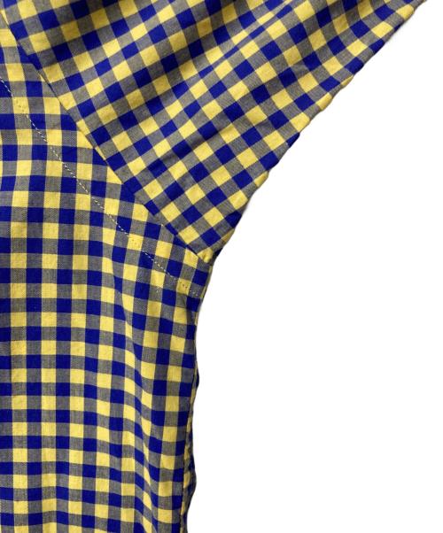 H BEAUTY&YOUTH（エイチ ビューティー&ユース）H BEAUTY&YOUTH (エイチ ビューティー&ユース) PLENTY BD SHIRT イエロー×ブルー サイズ:Lの古着・服飾アイテム