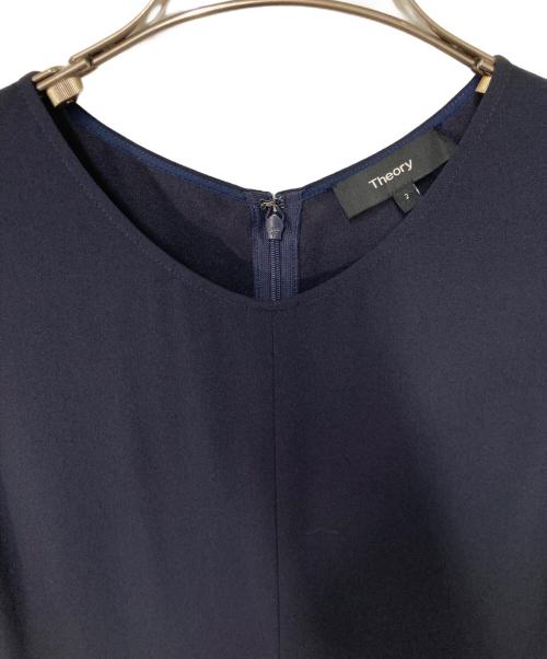 theory（セオリー）theory (セオリー) ノースリーブワンピース ネイビー サイズ:2の古着・服飾アイテム