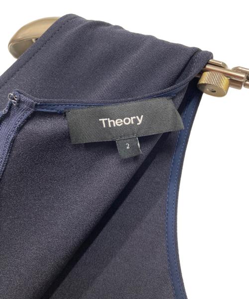 theory（セオリー）theory (セオリー) ノースリーブワンピース ネイビー サイズ:2の古着・服飾アイテム