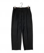 ATONエイトン）の古着「NIDOM SILK WIDE PANTS」｜ブラック