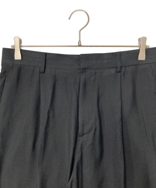 ATON（エイトン）ATON (エイトン) NIDOM SILK WIDE PANTS ブラック サイズ:04の古着・服飾アイテム