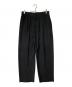 ATON（エイトン）の古着「NIDOM SILK WIDE PANTS」｜ブラック