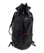 South2 West8×B:TOGETHERサウスツー ウエストエイト×ビートゥギャザー）の古着「Kinchaku  Leather」｜ブラック