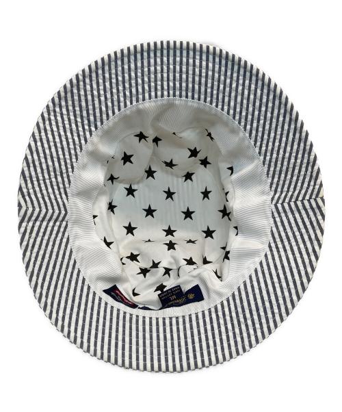 BROOKS BROTHERS（ブルックスブラザーズ）BROOKS BROTHERS (ブルックスブラザーズ) Supreme (シュプリーム) Seersucker Hat グレー×ホワイトの古着・服飾アイテム