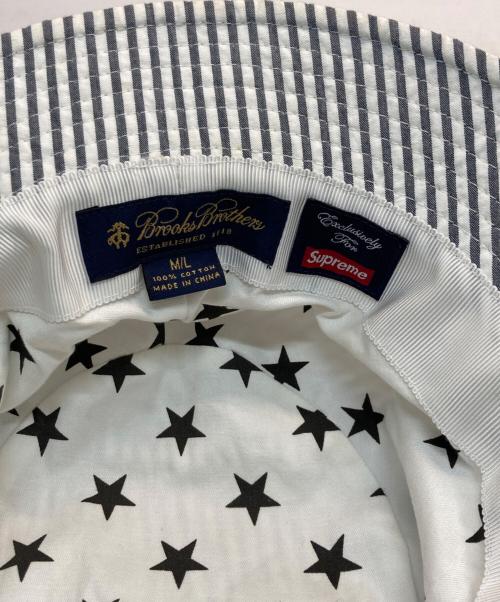BROOKS BROTHERS（ブルックスブラザーズ）BROOKS BROTHERS (ブルックスブラザーズ) Supreme (シュプリーム) Seersucker Hat グレー×ホワイトの古着・服飾アイテム