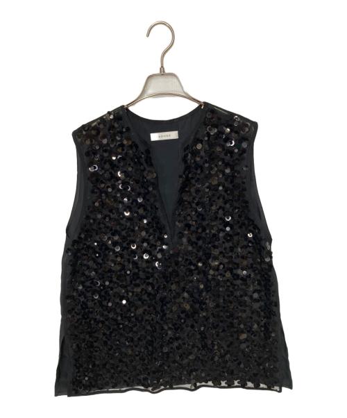 ADORE（アドーア）ADORE (アドーア) ノースリーブブラウス ブラック サイズ:38の古着・服飾アイテム