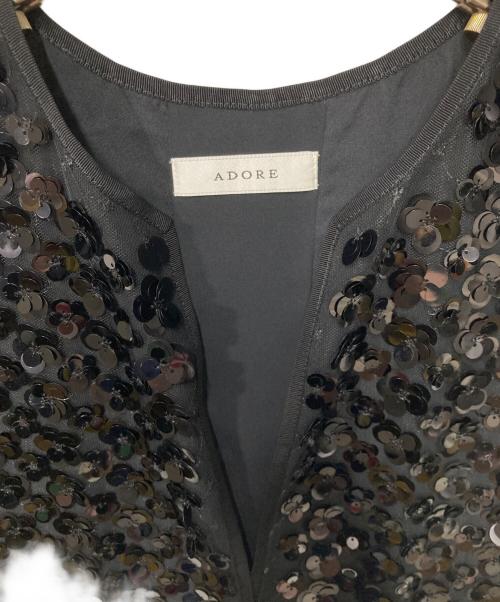 ADORE（アドーア）ADORE (アドーア) ノースリーブブラウス ブラック サイズ:38の古着・服飾アイテム