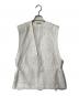 RYU KAGA（リュウ カガ）の古着「Jacquard shirred vest」｜ホワイト
