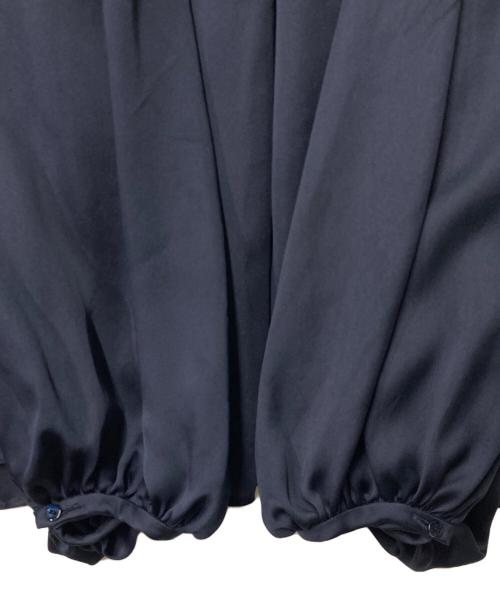 DRAWER（ドゥロワー）DRAWER (ドゥロワー) シルクブラウス ネイビー サイズ:FREEの古着・服飾アイテム