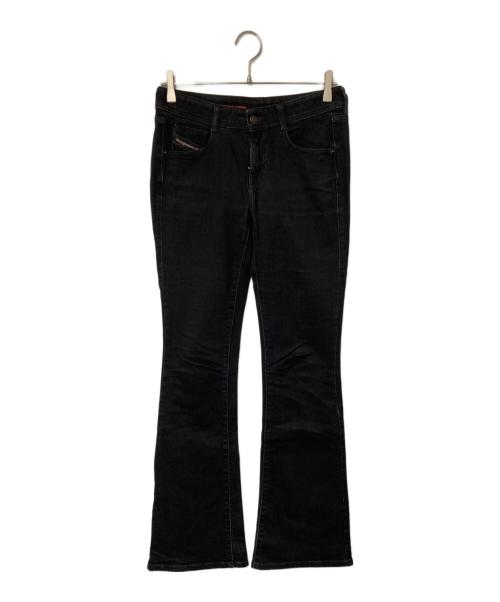 DIESEL（ディーゼル）DIESEL (ディーゼル) デニムフレアパンツ ブラック サイズ:W26の古着・服飾アイテム