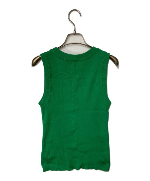 Spick and Span（スピック＆スパン）Spick and Span (スピック＆スパン) 18Gリブニットタンク グリーン サイズ:FREEの古着・服飾アイテム