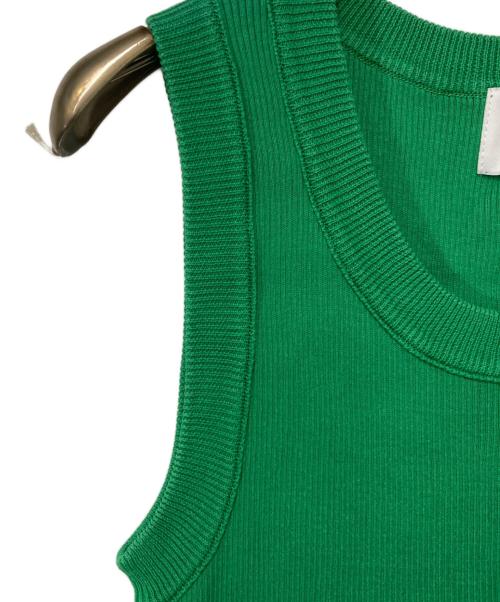 Spick and Span（スピック＆スパン）Spick and Span (スピック＆スパン) 18Gリブニットタンク グリーン サイズ:FREEの古着・服飾アイテム