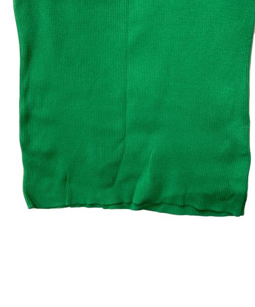 Spick and Span（スピック＆スパン）Spick and Span (スピック＆スパン) 18Gリブニットタンク グリーン サイズ:FREEの古着・服飾アイテム