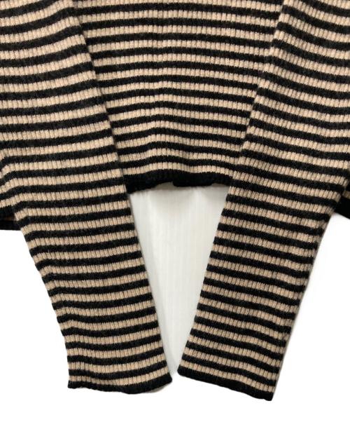Spick and Span（スピック＆スパン）Spick and Span (スピック＆スパン) 18Gヘンリーネックプルオーバー ブラウン×ブラック サイズ:FREEの古着・服飾アイテム