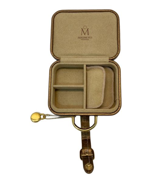 MIKIMOTO（ミキモト）MIKIMOTO (ミキモト) ジュエリーケース オレンジ×ブラウンの古着・服飾アイテム