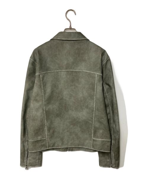 ZARA（ザラ）ZARA (ザラ) エコレザージャケット グレー サイズ:Mの古着・服飾アイテム