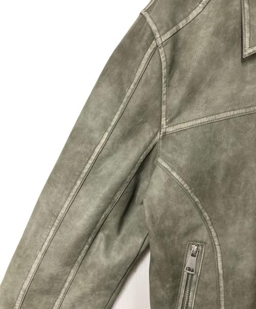 ZARA（ザラ）ZARA (ザラ) エコレザージャケット グレー サイズ:Mの古着・服飾アイテム