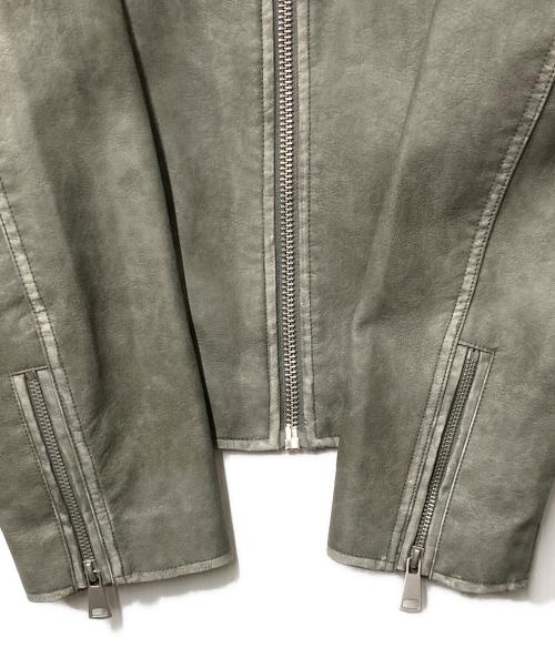 ZARA（ザラ）ZARA (ザラ) エコレザージャケット グレー サイズ:Mの古着・服飾アイテム