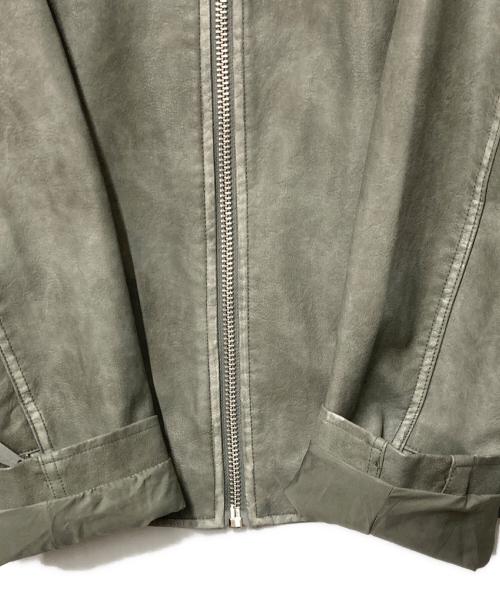 ZARA（ザラ）ZARA (ザラ) エコレザージャケット グレー サイズ:Mの古着・服飾アイテム
