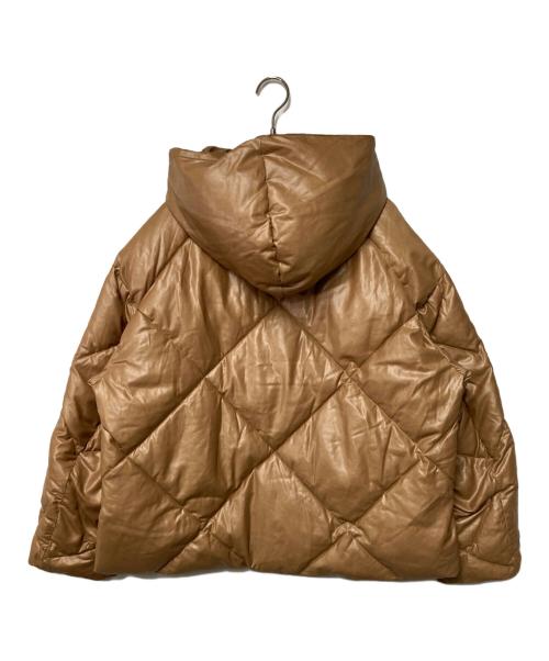 MACPHEE（マカフィー）MACPHEE (マカフィー) フェイクレザー キルティングショートコート ブラウン サイズ:36の古着・服飾アイテム