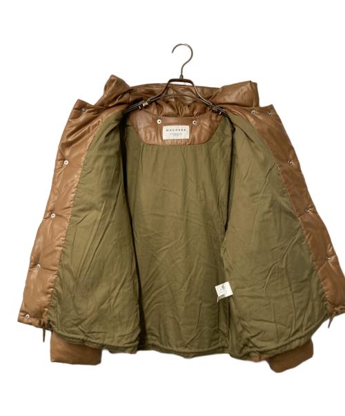 MACPHEE（マカフィー）MACPHEE (マカフィー) フェイクレザー キルティングショートコート ブラウン サイズ:36の古着・服飾アイテム