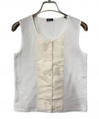 JIL SANDER NAVYジルサンダー ネイビー）の古着「ノースリーブカットソー」｜ベージュ