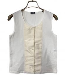 JIL SANDER NAVY（ジルサンダー ネイビー）の古着「ノースリーブカットソー」｜ベージュ