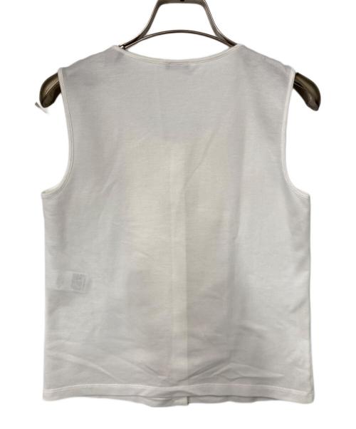 JIL SANDER NAVY（ジルサンダー ネイビー）JIL SANDER NAVY (ジルサンダー ネイビー) ノースリーブカットソー ベージュ サイズ:XSの古着・服飾アイテム