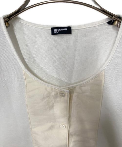 JIL SANDER NAVY（ジルサンダー ネイビー）JIL SANDER NAVY (ジルサンダー ネイビー) ノースリーブカットソー ベージュ サイズ:XSの古着・服飾アイテム