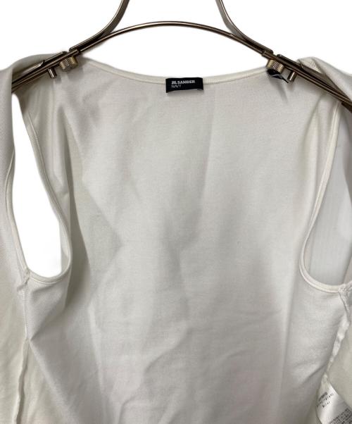 JIL SANDER NAVY（ジルサンダー ネイビー）JIL SANDER NAVY (ジルサンダー ネイビー) ノースリーブカットソー ベージュ サイズ:XSの古着・服飾アイテム