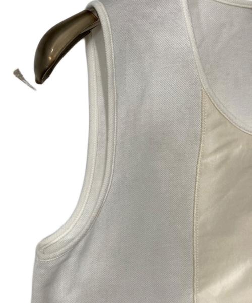 JIL SANDER NAVY（ジルサンダー ネイビー）JIL SANDER NAVY (ジルサンダー ネイビー) ノースリーブカットソー ベージュ サイズ:XSの古着・服飾アイテム