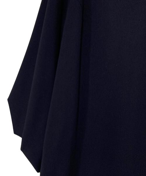 ADORE（アドーア）ADORE (アドーア) レールジョーゼット2ビッグスリーブワンピース ネイビー サイズ:38の古着・服飾アイテム