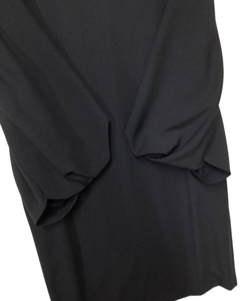 ADORE（アドーア）ADORE (アドーア) レールジョーゼット2ビッグスリーブワンピース ネイビー サイズ:38の古着・服飾アイテム