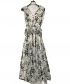 HER LIP TOハーリップトゥ）の古着「Lady Jane Chiffon Dress」｜ライトグレー
