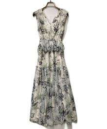 HER LIP TO（ハーリップトゥ）の古着「Lady Jane Chiffon Dress」｜ライトグレー