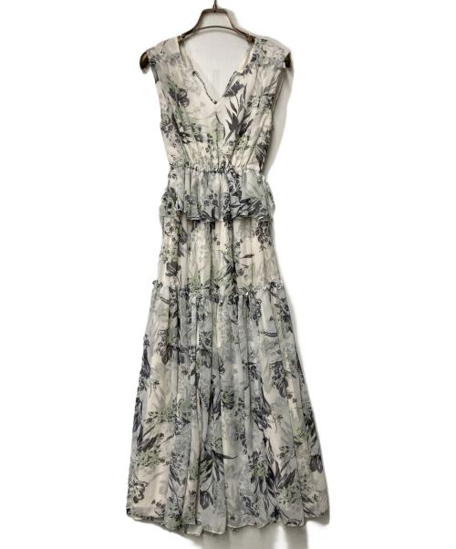 HER LIP TO（ハーリップトゥ）HER LIP TO (ハーリップトゥ) Lady Jane Chiffon Dress ライトグレー サイズ:Sの古着・服飾アイテム