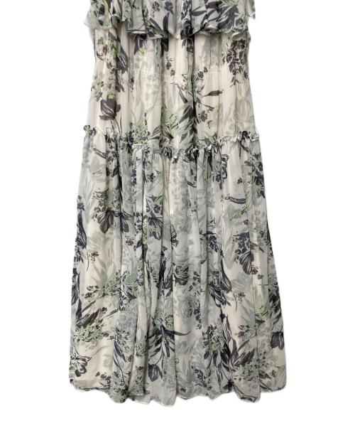 HER LIP TO（ハーリップトゥ）HER LIP TO (ハーリップトゥ) Lady Jane Chiffon Dress ライトグレー サイズ:Sの古着・服飾アイテム