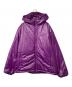 X-LARGE（エクストララージ）の古着「QUILTING LOGO HOODED PUFFER JACKET」｜パープル