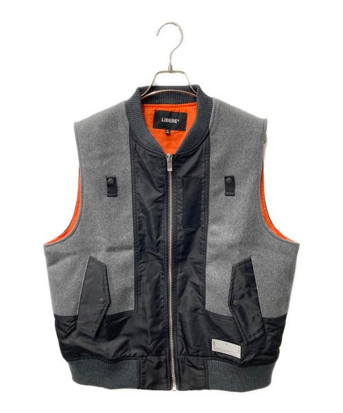 LIBERE（リベーレ）LIBERE (リベーレ) MA1切替中綿ベスト グレー サイズ:2の古着・服飾アイテム