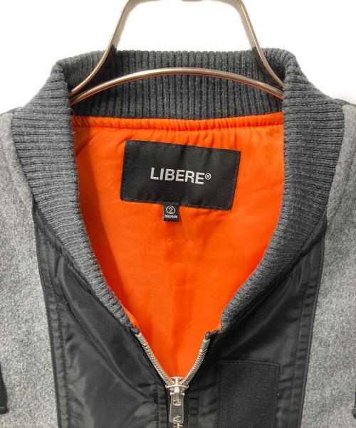 LIBERE（リベーレ）LIBERE (リベーレ) MA1切替中綿ベスト グレー サイズ:2の古着・服飾アイテム