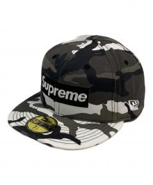 New Era×SUPREME（ニューエラ×シュプリーム）の古着「Shop Box Logo 59Fifty Fitted Hat」｜カーキ×ホワイト