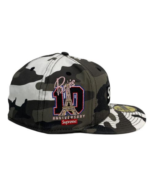 New Era（ニューエラ）New Era (ニューエラ) SUPREME (シュプリーム) Shop Box Logo 59Fifty Fitted Hat カーキ×ホワイト 未使用品の古着・服飾アイテム