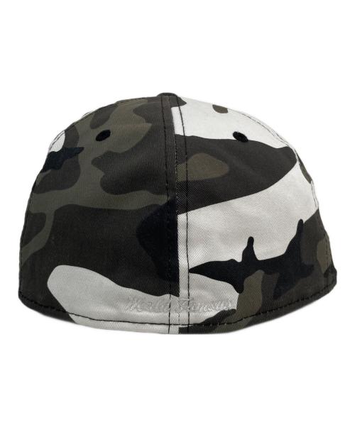 New Era（ニューエラ）New Era (ニューエラ) SUPREME (シュプリーム) Shop Box Logo 59Fifty Fitted Hat カーキ×ホワイト 未使用品の古着・服飾アイテム