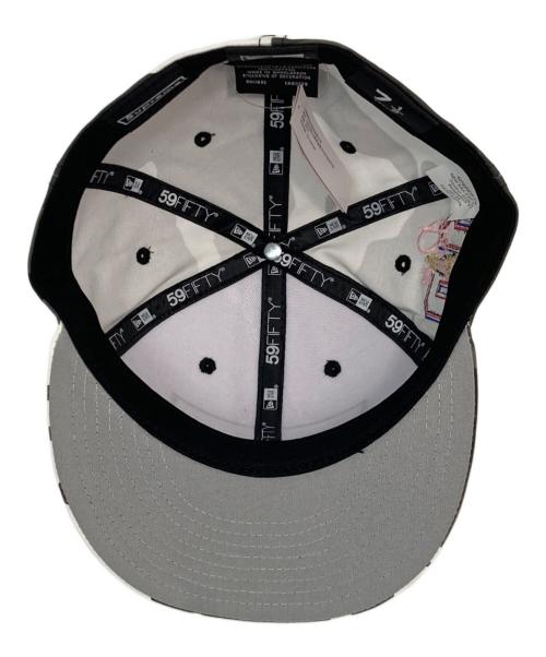 New Era（ニューエラ）New Era (ニューエラ) SUPREME (シュプリーム) Shop Box Logo 59Fifty Fitted Hat カーキ×ホワイト 未使用品の古着・服飾アイテム