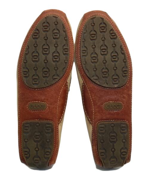 GUCCI（グッチ）GUCCI (グッチ) ビットローファー ベージュ サイズ:1 1/2の古着・服飾アイテム